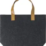 Boodschappentas Hunter | Gerecycled vilt | Lange hengsels grijs - Hidalgo-werbeartikel Boodschappentas Hunter | Gerecycled vilt | Lange hengsels, grijs