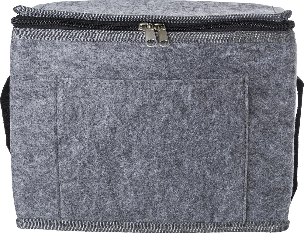 Koeltas Mason | Gerecycled vilt | Aluminiumfolie binnenste grijs - Hidalgo-werbeartikel Koeltas Mason | Gerecycled vilt | Aluminiumfolie binnenste, grijs
