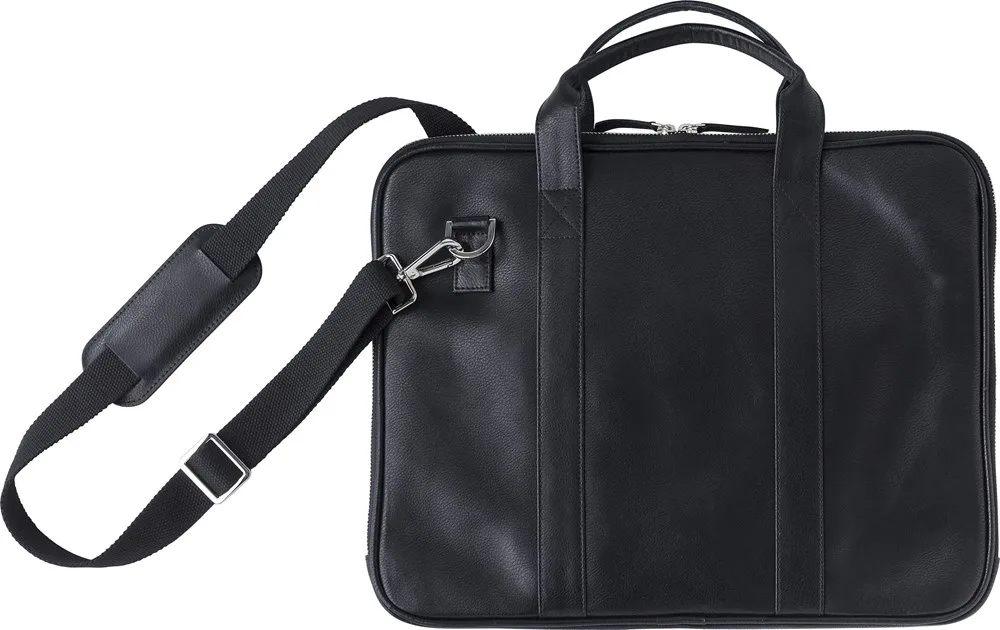 Laptoptas Michael | Echt leer zwart - Hidalgo Laptoptas Michael | Echt leer, zwart