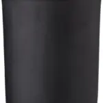 Glazen kaars Lucas | Plantaardig was | 200 g, zwart