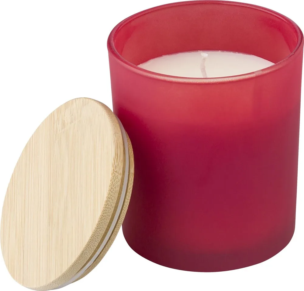 Kaars Josiah | Glas met bamboe deksel | Sojawas | 280 g