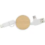 Oplaadkabel Jared | 3-in-1 | Uitschuifbaar, wit