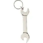 Sleutelhanger Gideon | Metaal | Moersleutelvorm | Flesopener, zilver