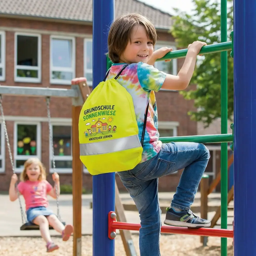 ARNHEM – Backpack with reflective stripes – neon yellow