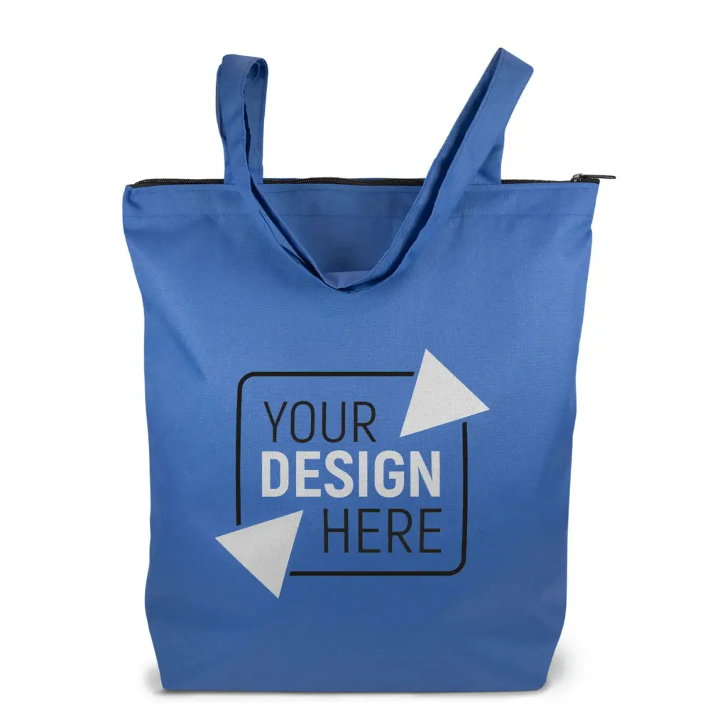 ATLANTA – Tasche aus 300D Polyester mit Reißverschluss und Bodenfalte