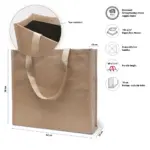 BEDFORD – Grote draagtas van kraftpapier en PP non-woven — productfoto 3