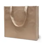 BEDFORD – Grote draagtas van kraftpapier en PP non-woven, zandkleurig