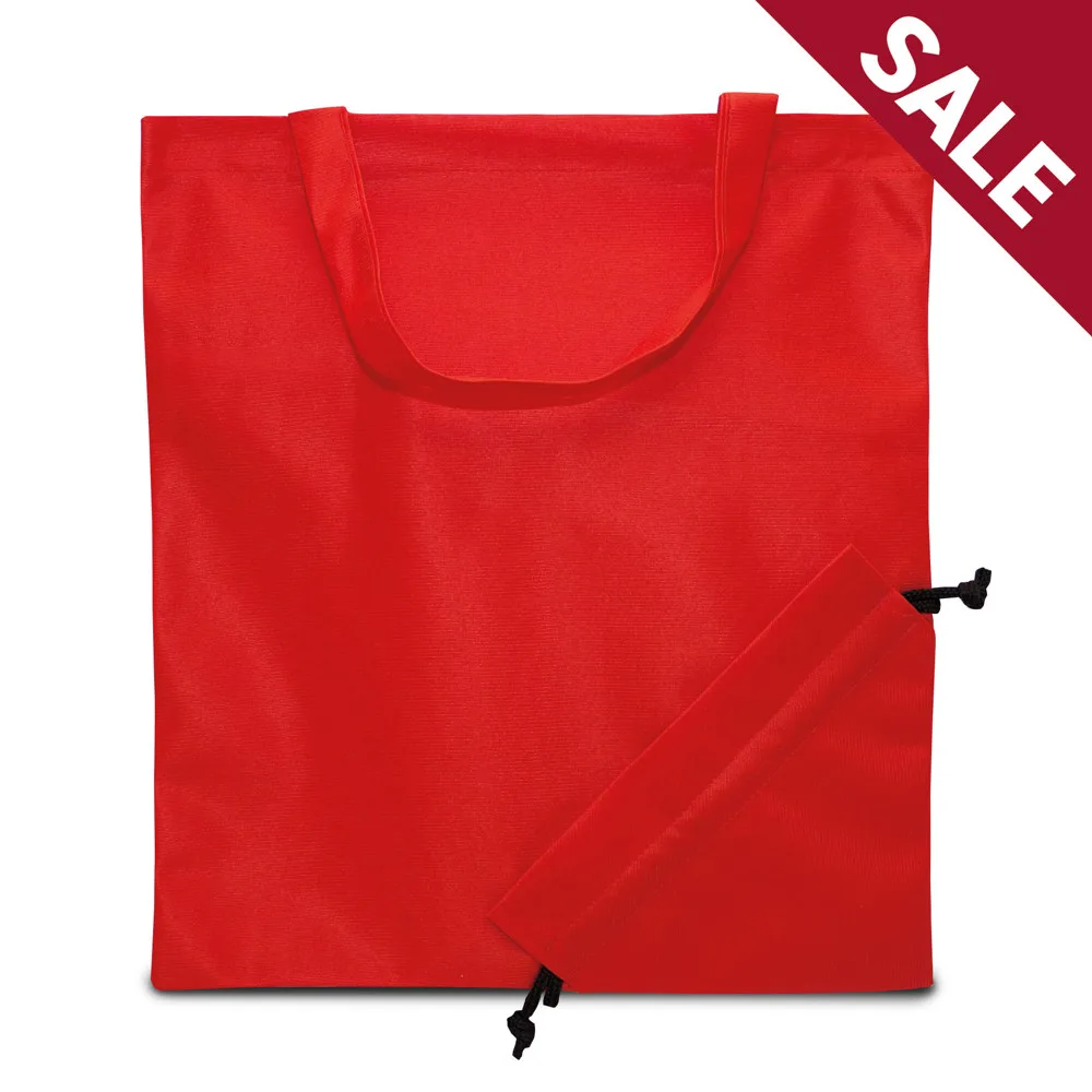 VENICE Opvouwbare tas rood - Hidalgo-werbeartikel VENICE – Opvouwbare tas, rood