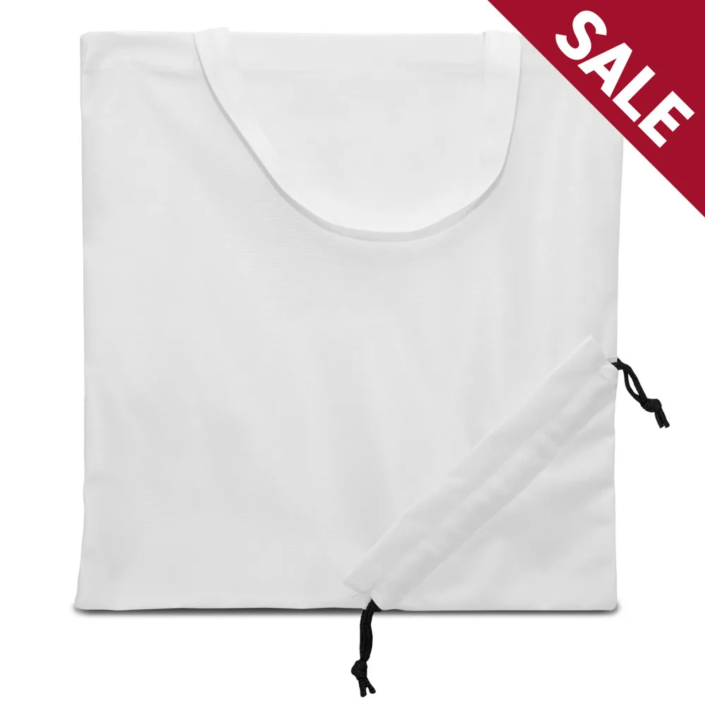 VENICE Opvouwbare tas wit - Hidalgo-werbeartikel VENICE – Opvouwbare tas, wit