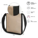 GENF – Courier tas van kraftpapier en PP non-woven — productfoto 3