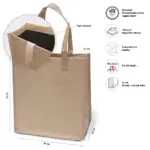 HELSINKI – Draagtas van kraftpapier en PP non-woven — productfoto 3