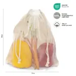 COLOMBO – Middelgrote groentetas met nylon gaas — productfoto 3