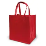 BERGAMO –  Tas met bodem- en zijvouwen, rood