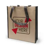 CALAIS – Grote draagtas van kraftpapier en PP non-woven — productfoto 5