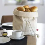 SALZBURG – Ronde katoenen canvas zak met trekkoord — productfoto 6