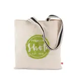 ANTWERPEN – Canvas tas met lange tweekleurige hengsels — productfoto 5
