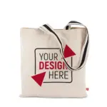 ANTWERPEN – Canvas tas met lange tweekleurige hengsels — productfoto 8