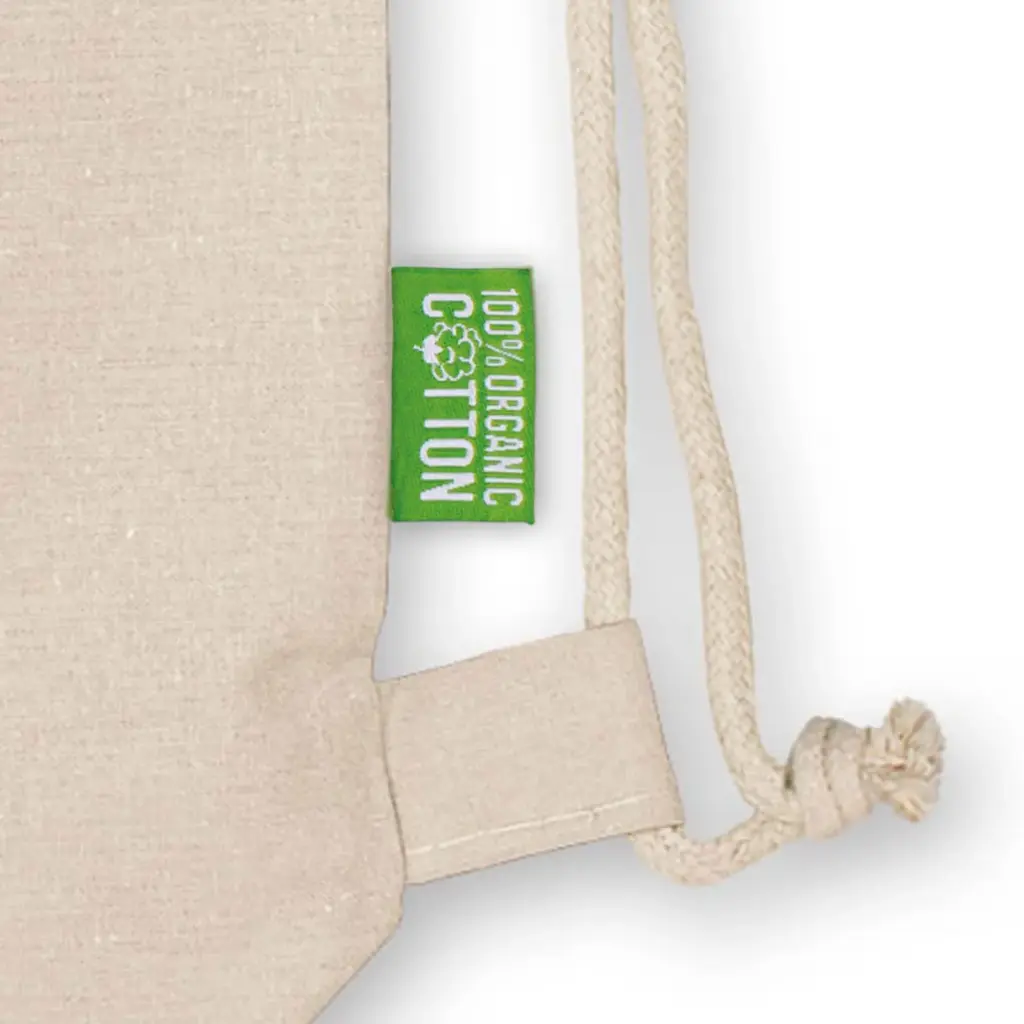MONTREAL – Organic cotton backpack with drawstring – ecru