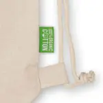 MONTREAL – Organic cotton backpack with drawstring – ecru
