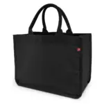 BAMBERG – Canvas tas met bodem- en zijvouwen, voorzien van gerolde hengsels — productfoto 5