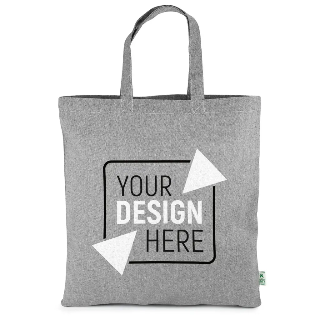 TRIER – Tote bag made from heavyweight recycled cotton with short handles