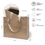 PORTO – Grote draagtas van kraftpapier en PP non-woven — productfoto 3