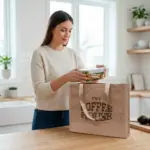 PORTO – Grote draagtas van kraftpapier en PP non-woven — productfoto 6