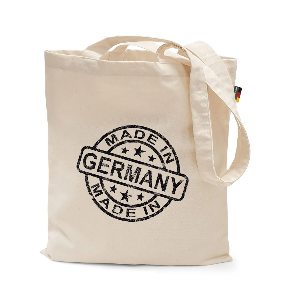 BREMEN – Katoenen tas met lange hengsels, Made in Germany