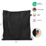 BREMEN – Katoenen tas met lange hengsels, Made in Germany — productfoto 5