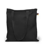 BREMEN – Katoenen tas met lange hengsels, Made in Germany, zwart