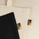 LEIPZIG – Katoenen tas met lange hengsels en bodemvouw, Made in Germany — productfoto 8