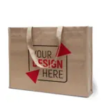 MADRID – Grote shopper van kraftpapier en PP non-woven — productfoto 4