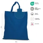 KAPSTADT – Cotton bag with short handles – royal blue