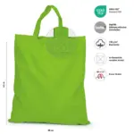 KAPSTADT – Cotton bag with short handles – light green