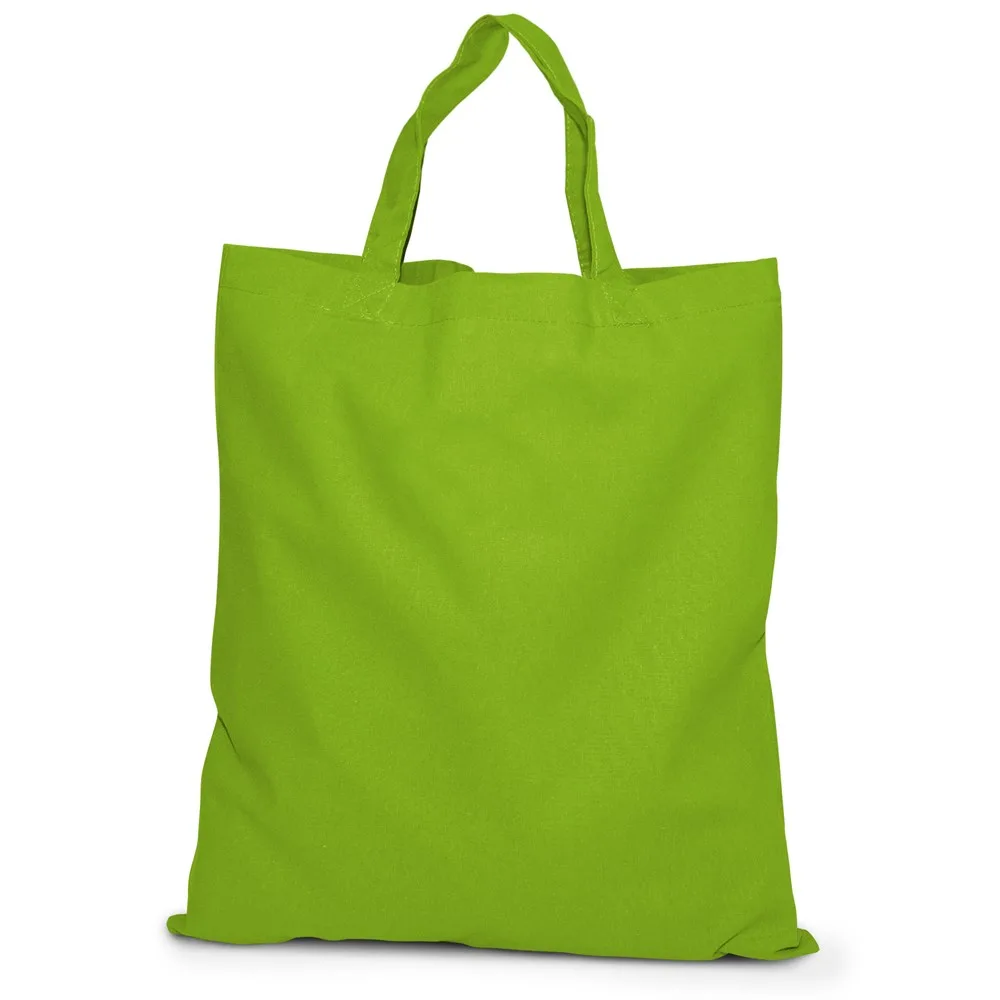 KAPSTADT Katoenen tas met korte handvatten lichtgroen - Katoenendraagtassen KAPSTADT – Katoenen tas met korte handvatten, lichtgroen