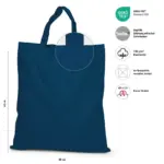 KAPSTADT – Cotton bag with short handles – marine