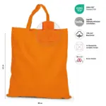 KAPSTADT – Cotton bag with short handles – orange
