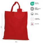 KAPSTADT – Cotton bag with short handles – red