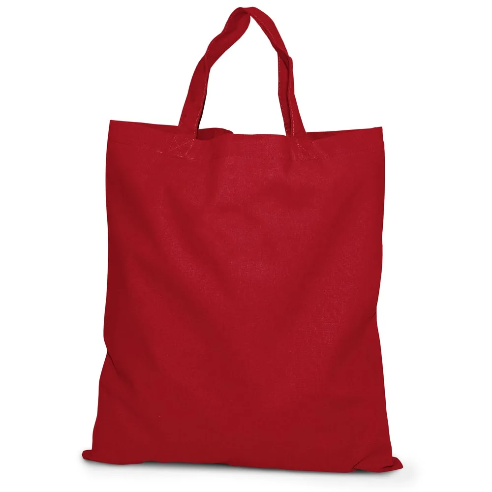 KAPSTADT Katoenen tas met korte handvatten rood - Katoenendraagtassen KAPSTADT – Katoenen tas met korte handvatten, rood