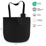 NEW YORK Katoenen tas met ronde bodem productfoto 8 - Hidalgo-werbeartikel NEW YORK – Katoenen tas met ronde bodem — productfoto 8