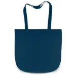 NEW YORK Katoenen tas met ronde bodem marineblauw - Hidalgo-werbeartikel NEW YORK – Katoenen tas met ronde bodem, marineblauw