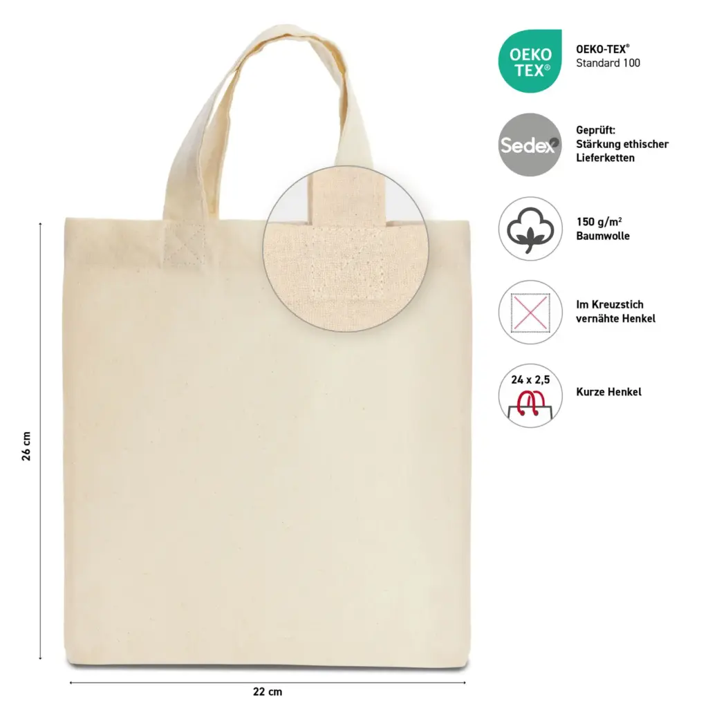 KAIRO – Apothekertasche aus Baumwolle – natur