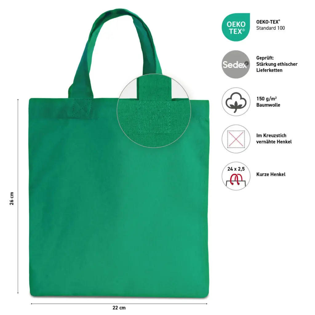 KAIRO – Apothekertasche aus Baumwolle – grün