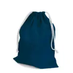 DELHI – Katoenen zak met trekkoord, marineblauw