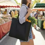 LANTAU – Canvas tas met bodem- en zijvouw, voorzien van metalen oogjes — productfoto 8