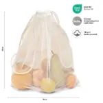 MUMBAI – Groentetas met nylon gaas — productfoto 3