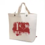 SANTORINI Canvas tas met bodemvouw korte hengsels en metalen oogjes - Hidalgo-werbeartikel SANTORINI – Canvas tas met bodemvouw, korte hengsels en metalen oogjes