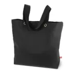 LAGOS – Canvas tas met bodemvouw, lange hengsels en metalen oogjes — productfoto 5
