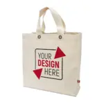 KALKUTTA – Canvas tas met bodem- en zijvouw, voorzien van metalen oogjes — productfoto 5