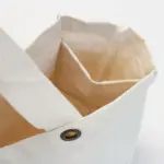 KALKUTTA – Canvas tas met bodem- en zijvouw, voorzien van metalen oogjes — productfoto 6